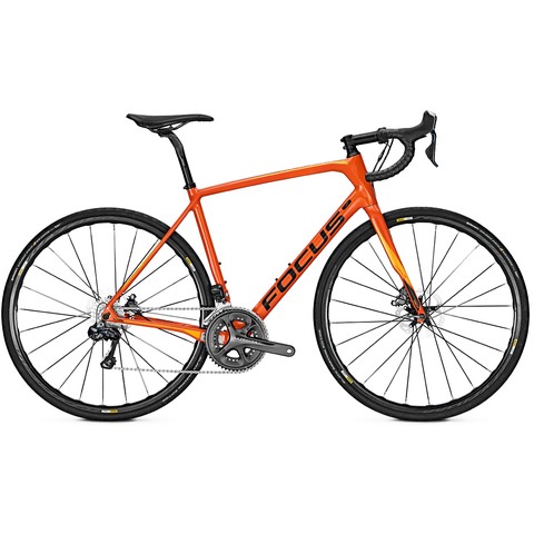 A Focus Paralane Ultegra Di2 road bike from 2018.